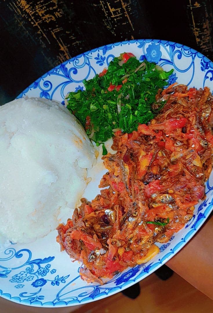 Ugali With Sukuma Wiki & Omena photo 3
